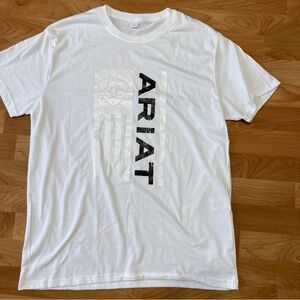 Ariat Men's White and Black Graphic Tee